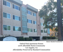 STANDARD COMMUNITIES ACQUIRES SIX 100% AFFORDABLE COMMUNITIES TOTALLING 407 UNITS IN LOS ANGELES COUNTY