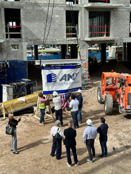 ANF Group Celebrates Topping Out of Mixed-Use “University Station” Development in Hollywood, Florida Along Future Commuter Rail